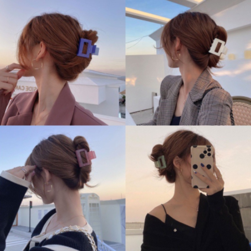 Kẹp Tóc Acrylic Cỡ Lớn Kiểu Hàn Quốc Thanh Lịch