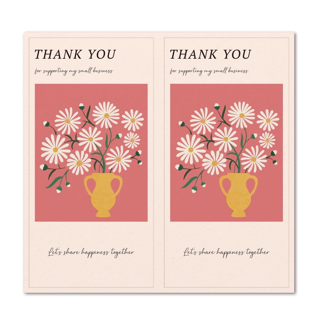 Bộ 50 Miếng Dán In Chữ Thank You Dùng Để Trang Trí Gói Quà