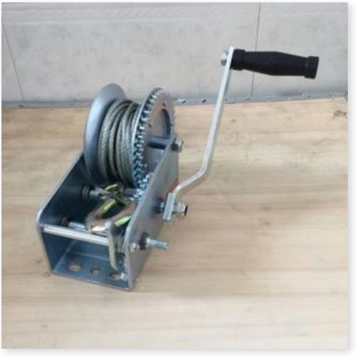 Tời quay tay 1200lbs tải kéo 544kg, nâng 200kg, cáp 10m kèm móc, bảo hành 12 tháng