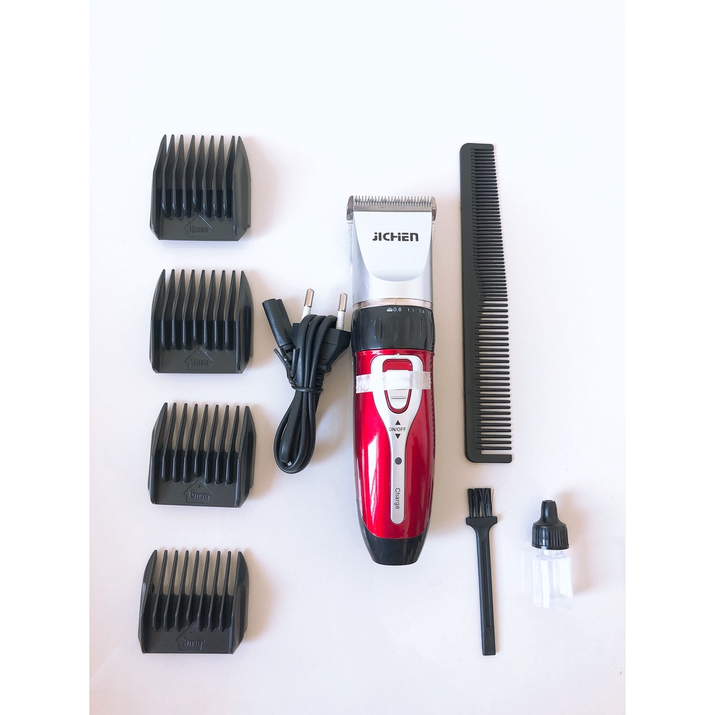 Tông đơ cắt tóc, tông đơ JiChen cắt tóc gia đình kèm pin