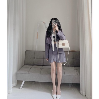 Set croptop blazer 3 chi tiết Samhyewear