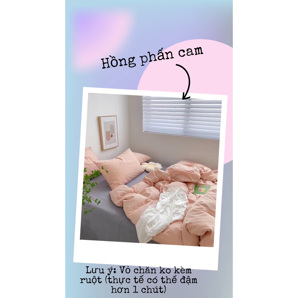 Vỏ chăn có khóa kéo lồng được ruột cotton tici vải mềm mịn, không phai màu