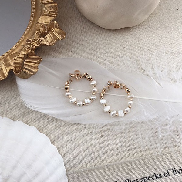 Bông tai mạ bạc sterling 925 đính ngọc trai nhân tạo thời trang cho nữ