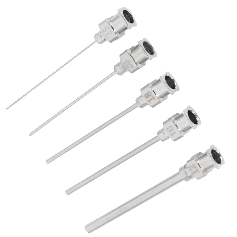 Bộ 5 Ống Tiêm Inox 12 / 16 / 18 / 20 / 25 / 38G