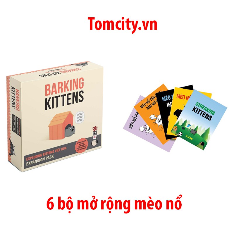 Combo Mèo cơ bản và 6 bản mở rộng mới + 200 bọc bài bản kèm hướng dẫn tiếng Việt