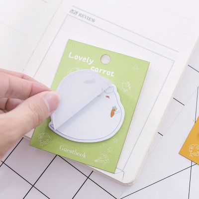 Sổ note vịt trắng đáng yêu N45 dake duck giấy ghi chú cute  dễ thương cà rốt