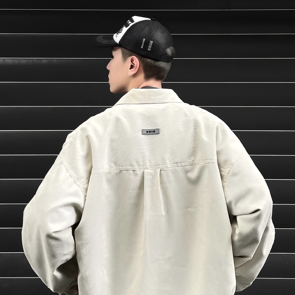 Áo Jacket ODIN CLUB Khaki, Áo Khoác Jacket Nhung Tăm Corduroy Form Rộng, Local Brand ODIN CLUB