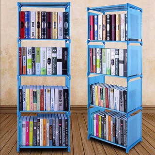 Kệ để và bảo quản sách báo, đồ dùng gia đình 4 tầng riêng biệt, dễ lắp đặt và tháo dỡ khi di chuyển