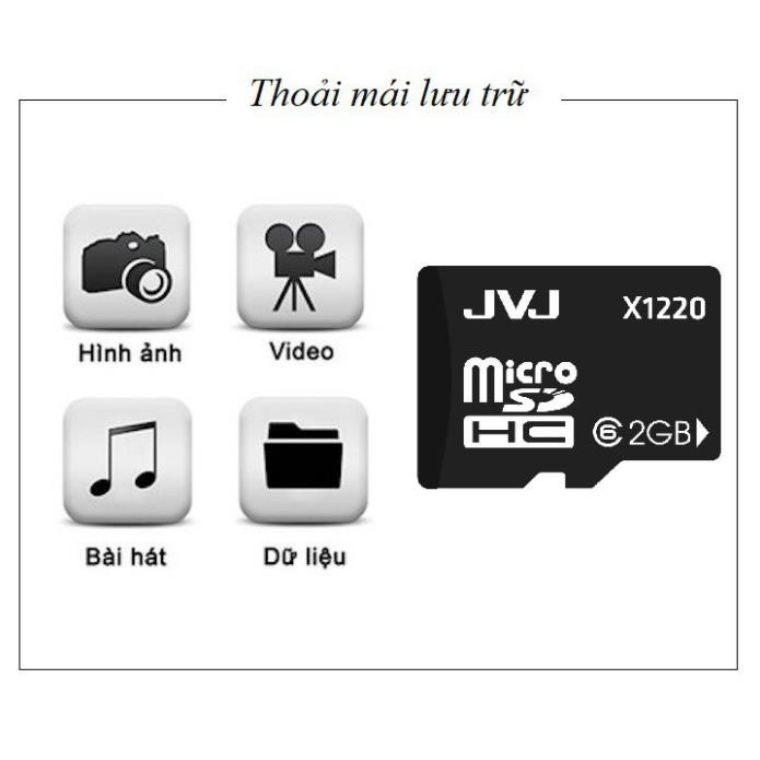 Thẻ nhớ 2G JVJ C10 microSDHC - chính hãng, BH 5 năm, 1 đổi 1, điện thoại android, camera | BigBuy360 - bigbuy360.vn