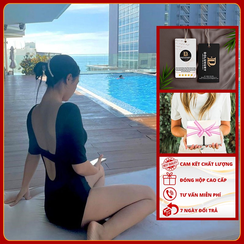 Bikini Đi Biển Kín Đáo Đồ Tắm Biển Nữ Kín Đáo Mẫu Mới Đóng Hộp Cao Cấp DOLUXURY
