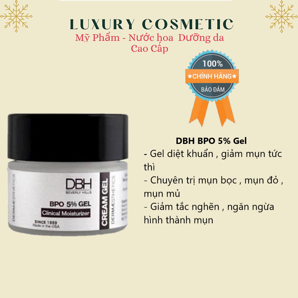 Kem Chấm Mụn DBH Gel 5% BPO 28g