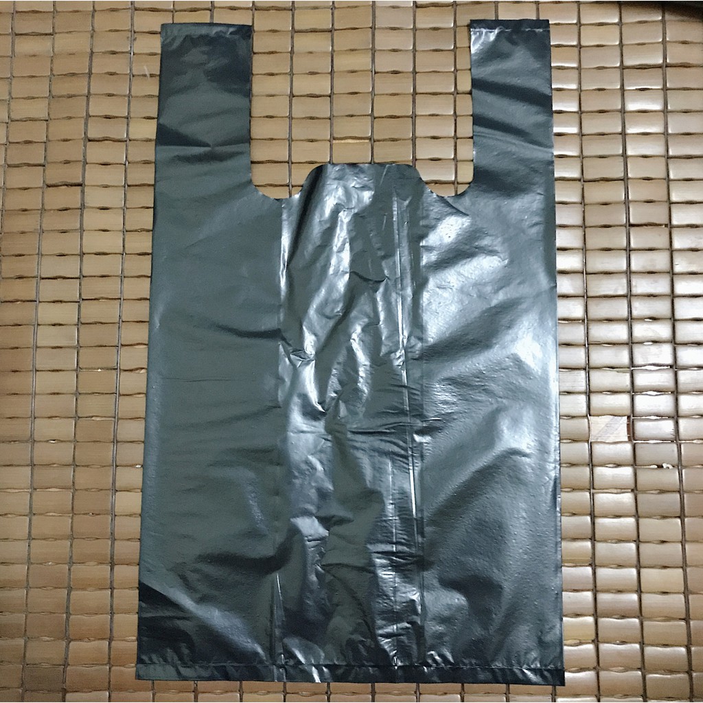 Túi Nilon PE đen - 2 quai, mỏng, dai, tiết kiệm chi phí (01 kg)