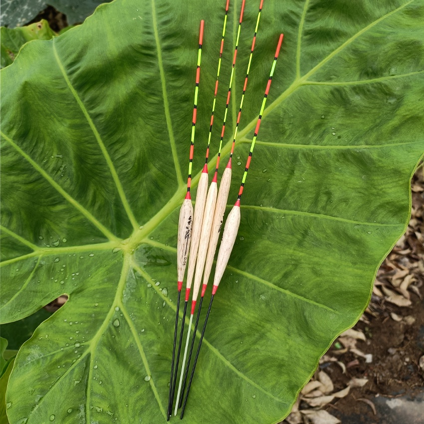 Phao câu cá câu đài cao cấp. Phao kim, phao gỗ Linh Sam tăm to, tăm nhỏ