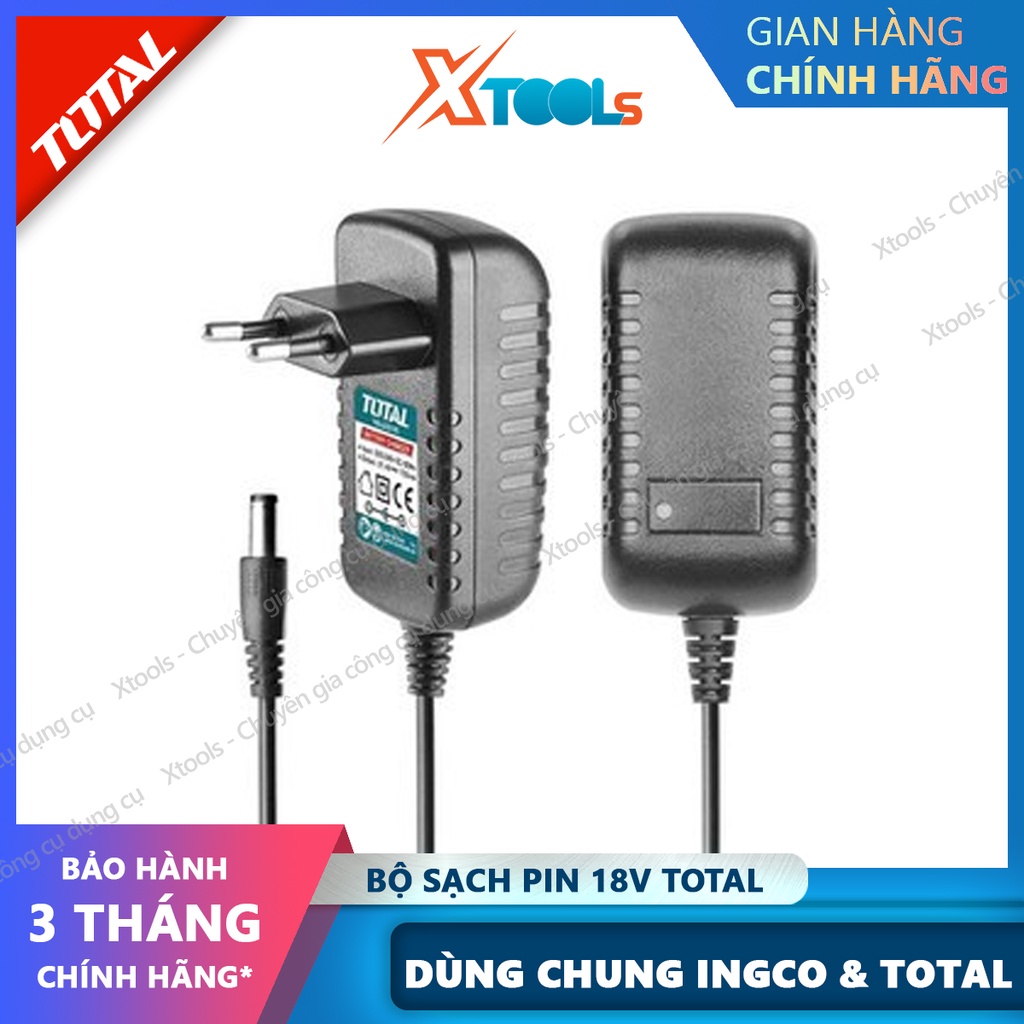 Sạc pin 18V TOTAL TOCLI228180 Sạc pin Total sạc trong 2 giờ, sử dụng cho máy khoan TDLI228180 và TIDLI228180
