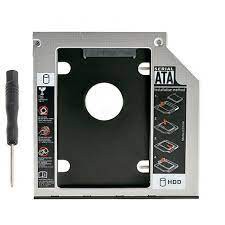 Caddy Bay Sata3 cho SSD và HDD 2,5” - Vỏ Nhôm – Size: 9.5mm và 12.7mm – Khay ổ cứng thay thế ổ DVD