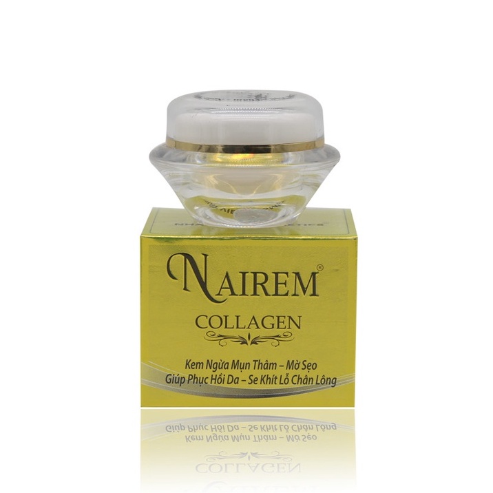 Nairem Collagen – Kem mụn thâm, mờ sẹo, phục hồi da, se khít lỗ chân lông 18g