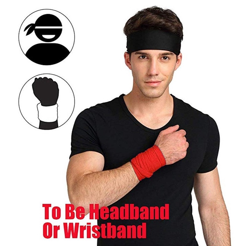 Băng Đô Thể Thao Co Giãn Thấm Hút Mồ Hôi