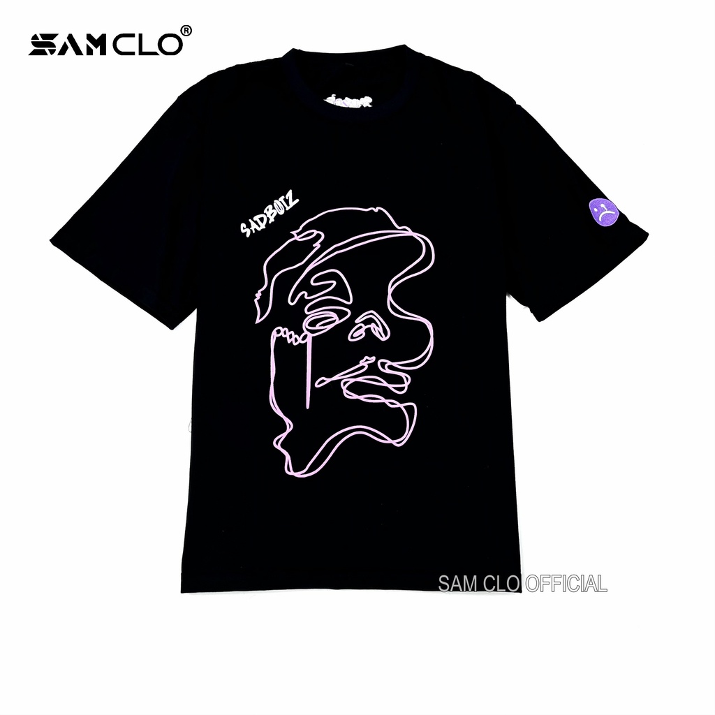 Áo thun tay lỡ SAM CLO - Áo phông form rộng tay lỡ 80% COTTON nam nữ dáng Unisex - mặc cặp, nhóm, lớp sadboiz SAD STORY