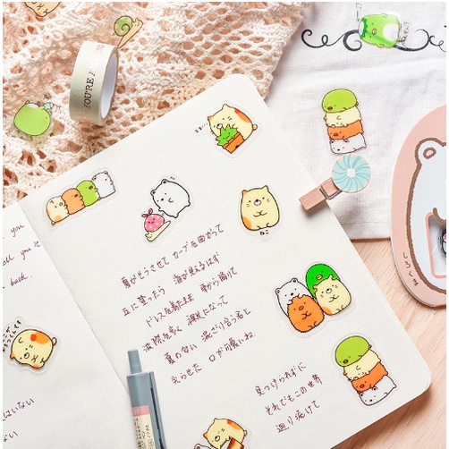 Bộ 50 Sticker Sumikko Gurashi Dễ Thương Chống Thấm Nước - Hình dán trang trí laptop, sổ tay DIY, album (Nock Box)