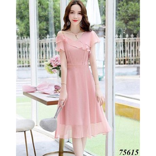 Đủ bigsize 40-70kg váy đầm voan chiffon maxi dáng xòe đi biển đẹp giá rẻ công sở trẻ trung m l xl xxl