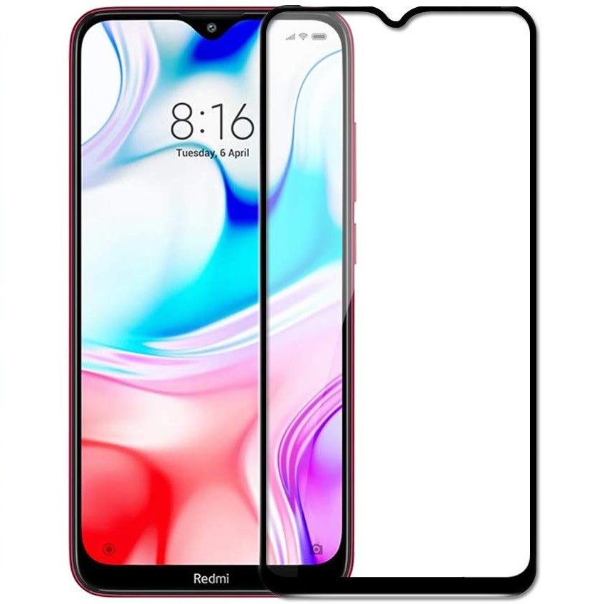 Kính cường lực Xiaomi Redmi 8 Full Màn hình cao cấp, tặng giấy lau màn hình - Cường lực Redmi8 full viền