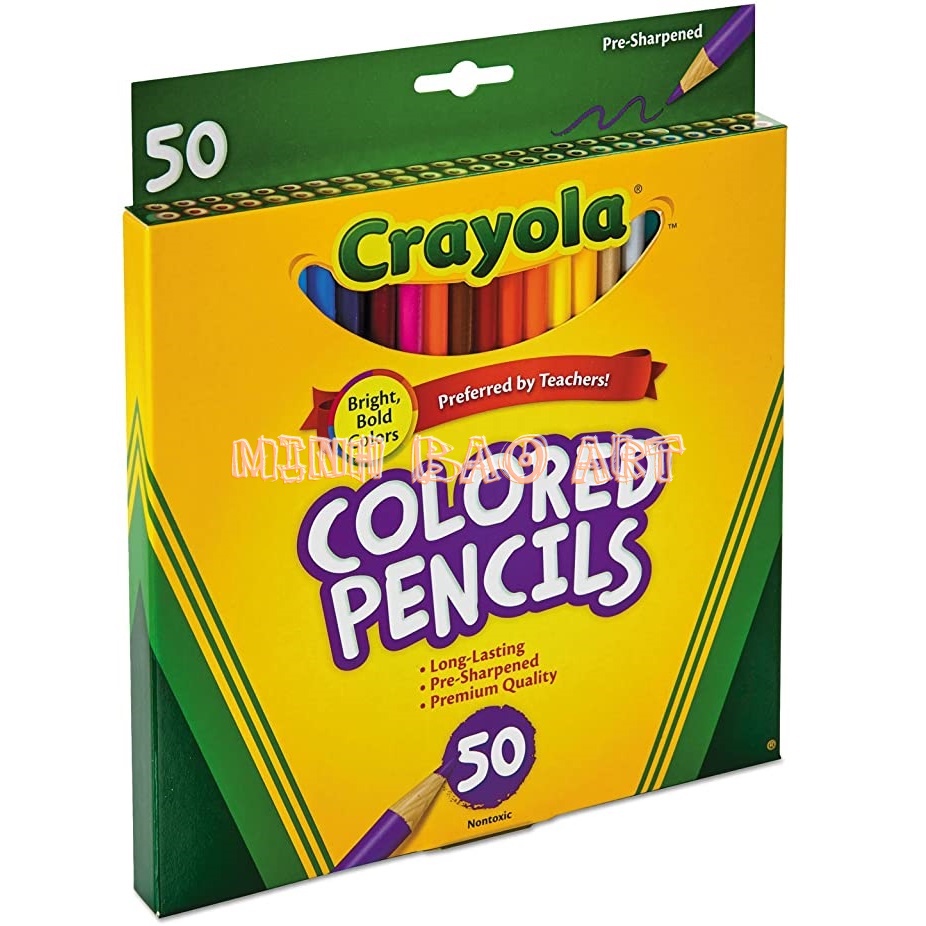 BÚT CHÌ 50 MÀU THÂN DÀI CRAYOLA