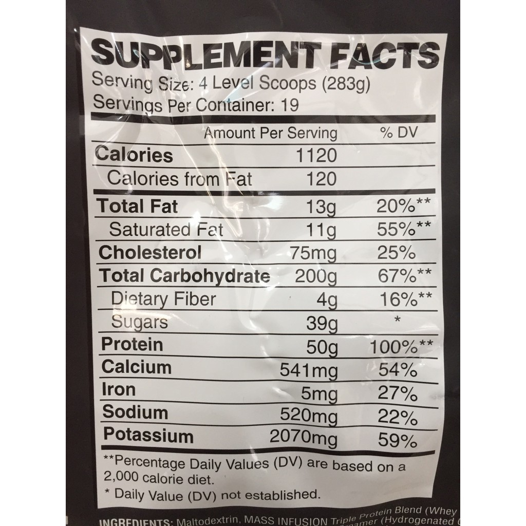 Sữa Dinh Dưỡng tăng cân nhanh Nutrex Mass Infusion 12 lbs (5.6kg)