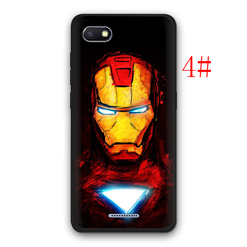 Ốp Điện Thoại Silicon Mềm Hình Iron Man Batman Captain America Xa101 Cho Redmi Note 5 6 7 8 9 Pro Max 8t 9s