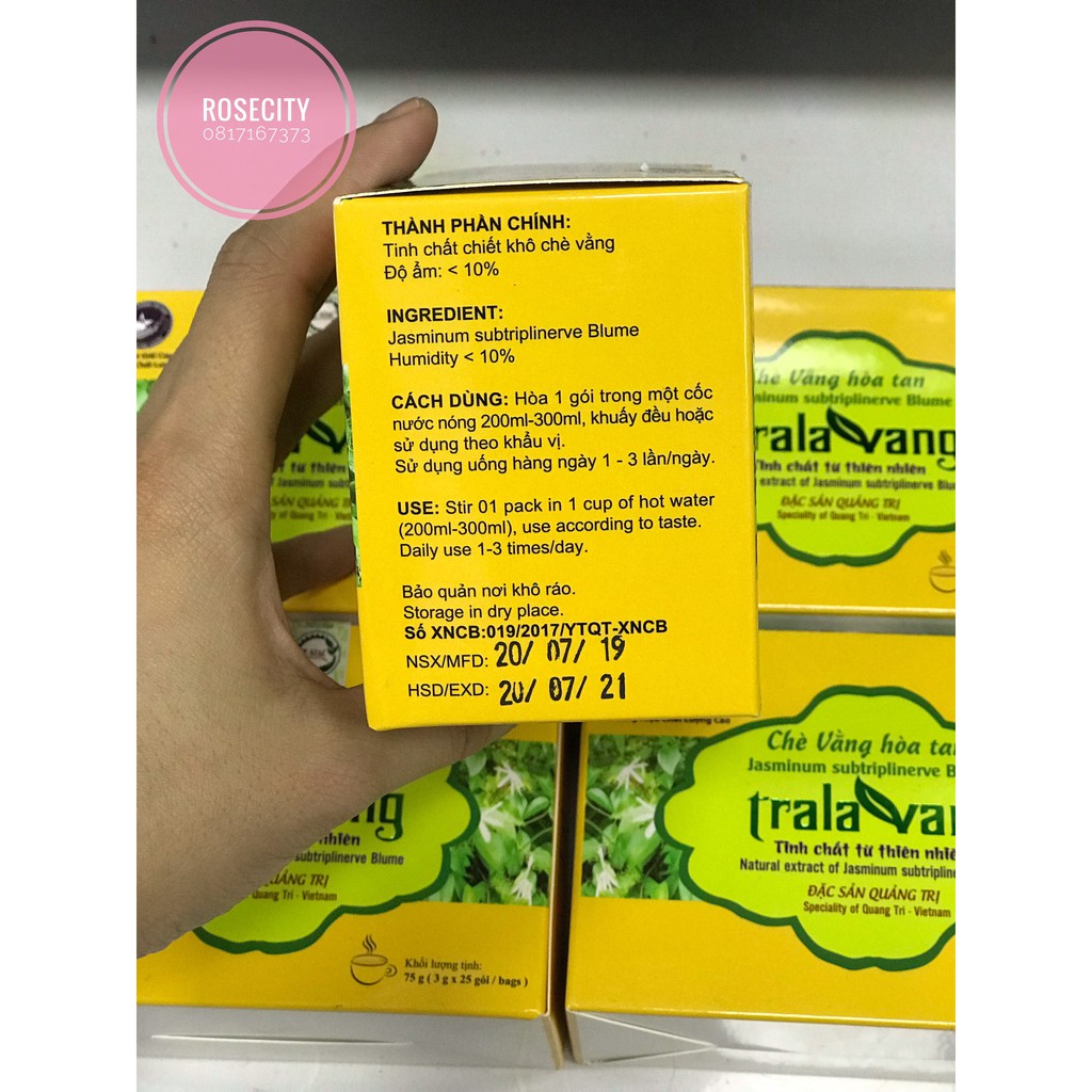 Chè Vằng Hòa Tan - Trà Lá Vằng - Tralavang Đặc Sản Quảng Trị