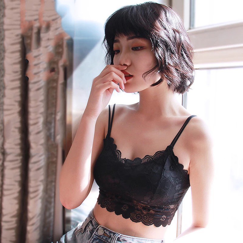 Bralette Ren 2 Dây cao cấp loại 1 không gọng kèm đệm mút QUINN BRA AB618 - Áo lót Áo ngực Bra gợi cảm hai dây sexy