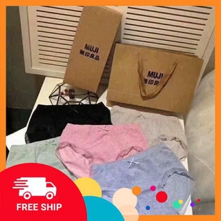 Hộp 5 quần lót coton muji nữ cực đẹp
