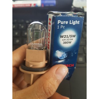 ĐUÔI ĐÈN_Dành cho Bóng đèn hậu 2 tim Halogen W21/ 5W 12V 5W_đuôi ghim_bóng trắng