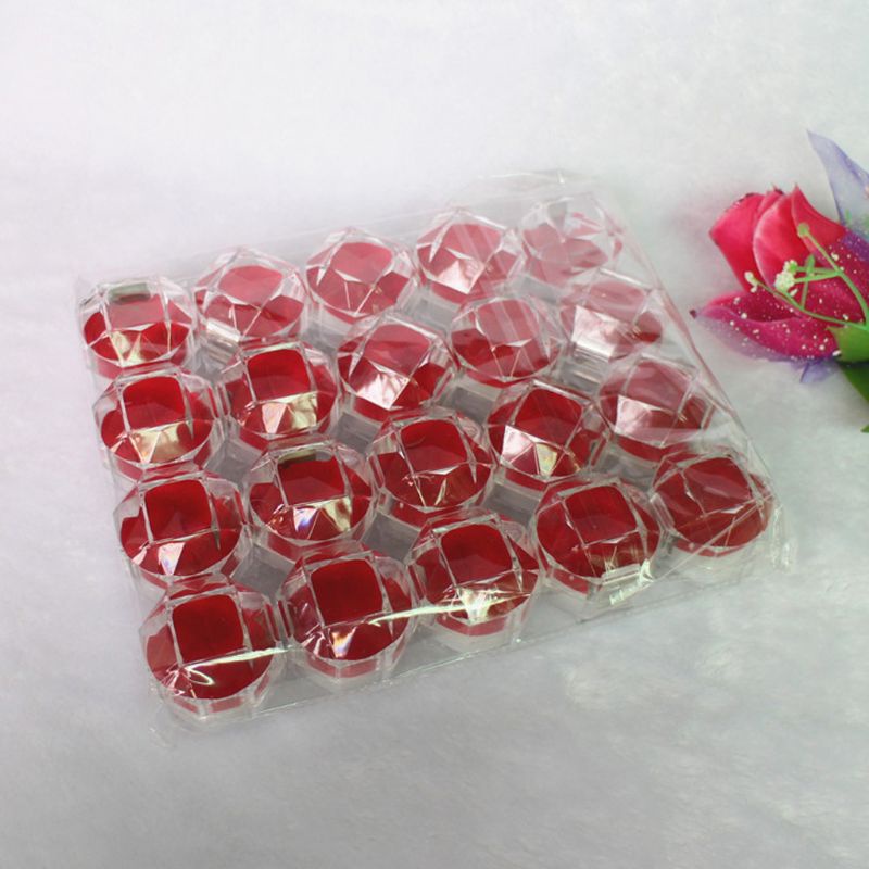 Bộ 20 Hộp Đựng Trang Sức Bằng Acrylic Trong Suốt Tiện Dụng