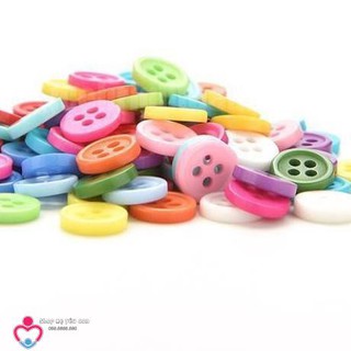 [COMBO SỈ] Cúc Áo Tròn ,  khuy áo nhựa 3 Kích Cỡ tạo hình, làm đồ handmade DIY