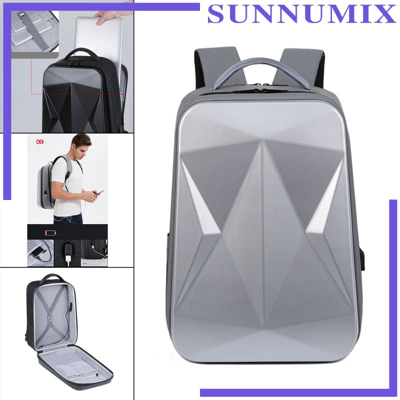 Ba Lô Đựng Laptop Vỏ Cứng Gọn Nhẹ Chống Nước Sức Chứa Lớn Cho Nam
