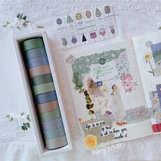 Set 12 băng dính giấy vintage