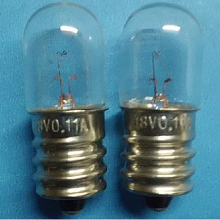 Bóng đèn sợi đốt e12 18v 0.11a đuôi xoáy 12mm