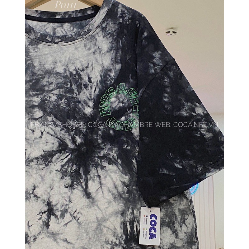[P0111] Áo thun áo phông loang form rộng unisex KIDS vải cotton mỏng mát (Có sẵn/ảnh thật)
