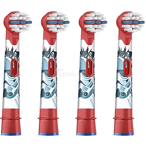 Đầu bàn chải thay thế bàn chải điện trẻ em Oral-B Disney Stages Power Star Wars (Set 4 cái) - Hàng nhập khẩu