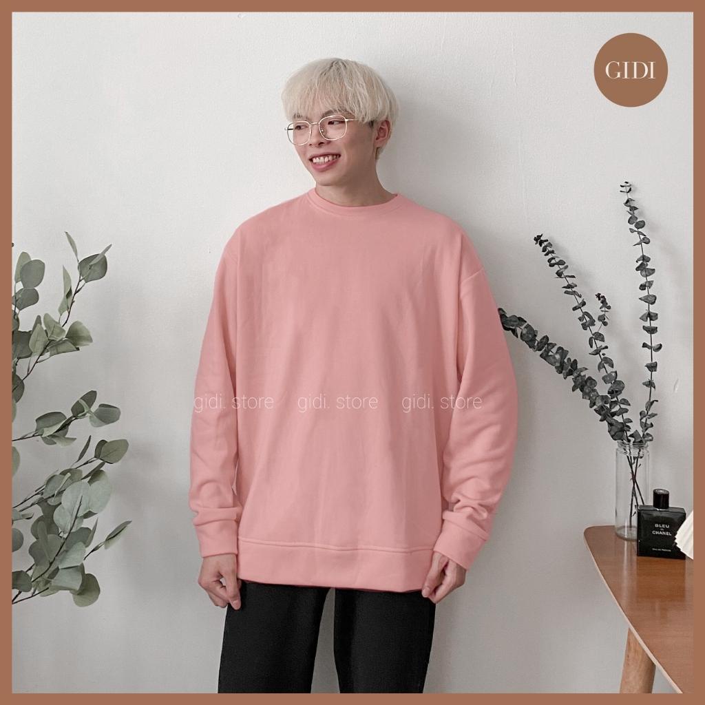 Áo Sweater Basic Thu Đông Nam Nữ Unisex - áo vải nỉ bông trơn tay dài dày dặn, mềm mịn kiểu OVERSIZE hot TREND form rộng