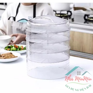 Lồng bàn đậy thức ăn 5 tầng thông minh
