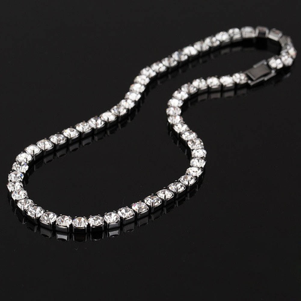 Vòng cổ choker đính pha lê lấp lánh phong cách sang trọng cho nữ