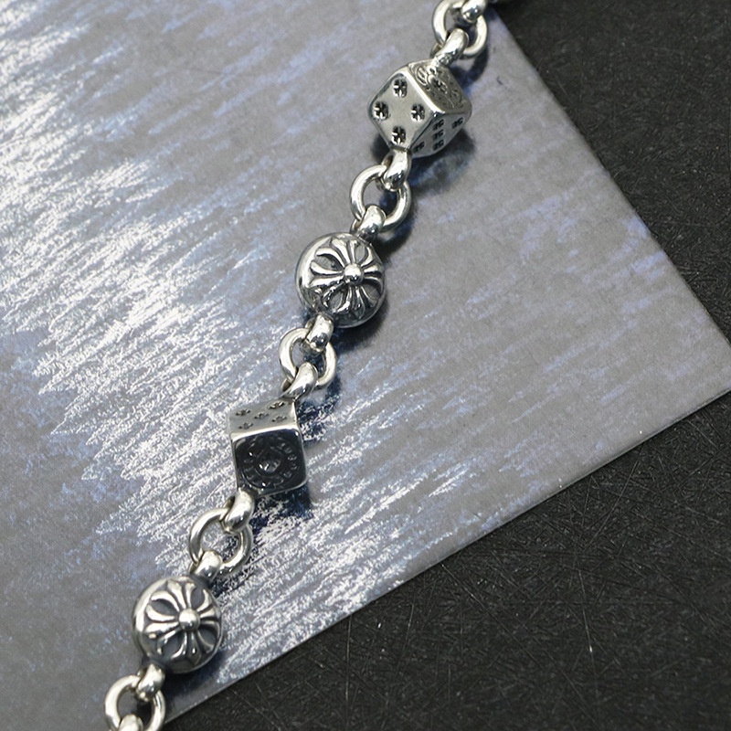 Vòng Tay Lắc Tay Chrome Hearts Xúc Xắc Thép Titan Không Gỉ Dành Cho Nam Nữ | BigBuy360 - bigbuy360.vn