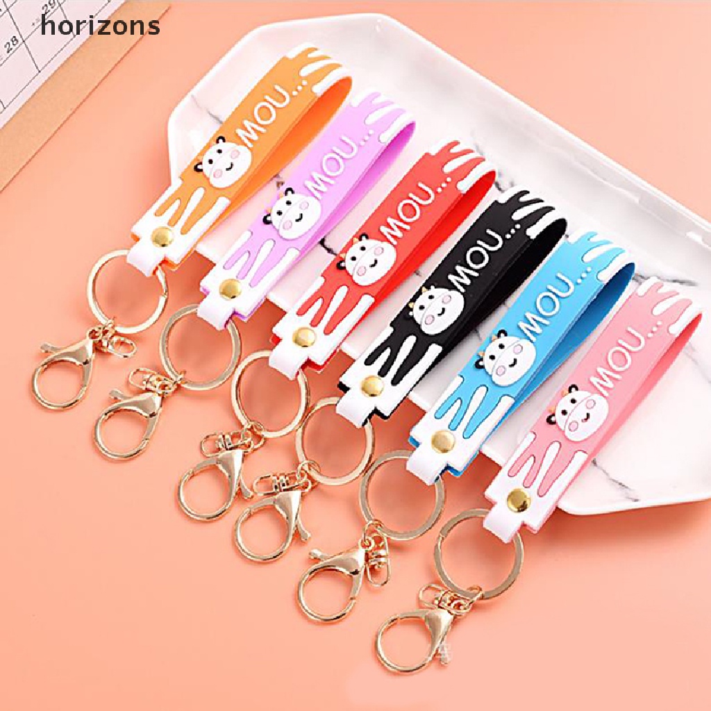 Móc Khóa Hình Bò Sữa Đáng Yêu Dành Cho Nữ