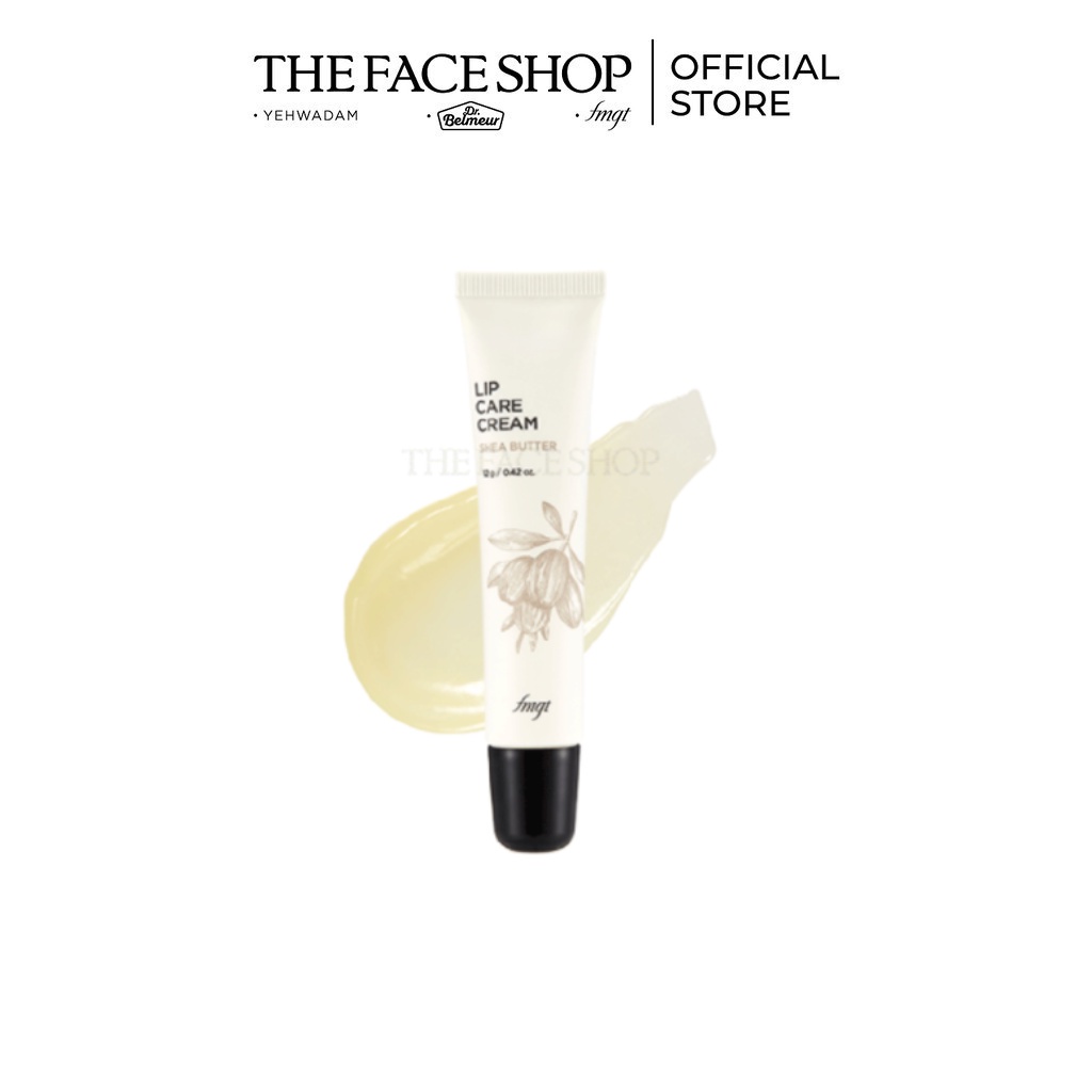 Dưỡng môi không màu The Face Shop Lip Care Cream 12g Shea Butter