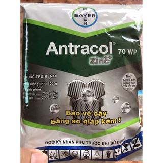 Antracol 70wp (gói 100gr) - Thuốc trừ bệnh tạo áo giáp kẽm bảo vệ tốt cho cây trồng