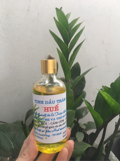 2 CHAI Tinh dầu tràm Huế TRÒN nguyên chất lọ 100ml bao test