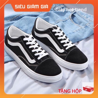 Giày vans đen sọc trắng,giày thể thao nam nữ vans old skool đen sọc trắng hot trend 2021