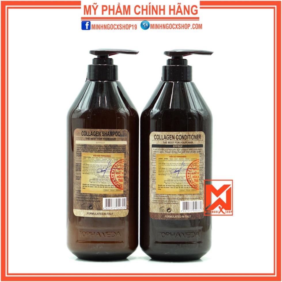 ✅[ HANEDA ] DẦU GỘI XẢ PHỤC HỒI HANEDA TOP COLLAGEN 785ML CHÍNH HÃNG