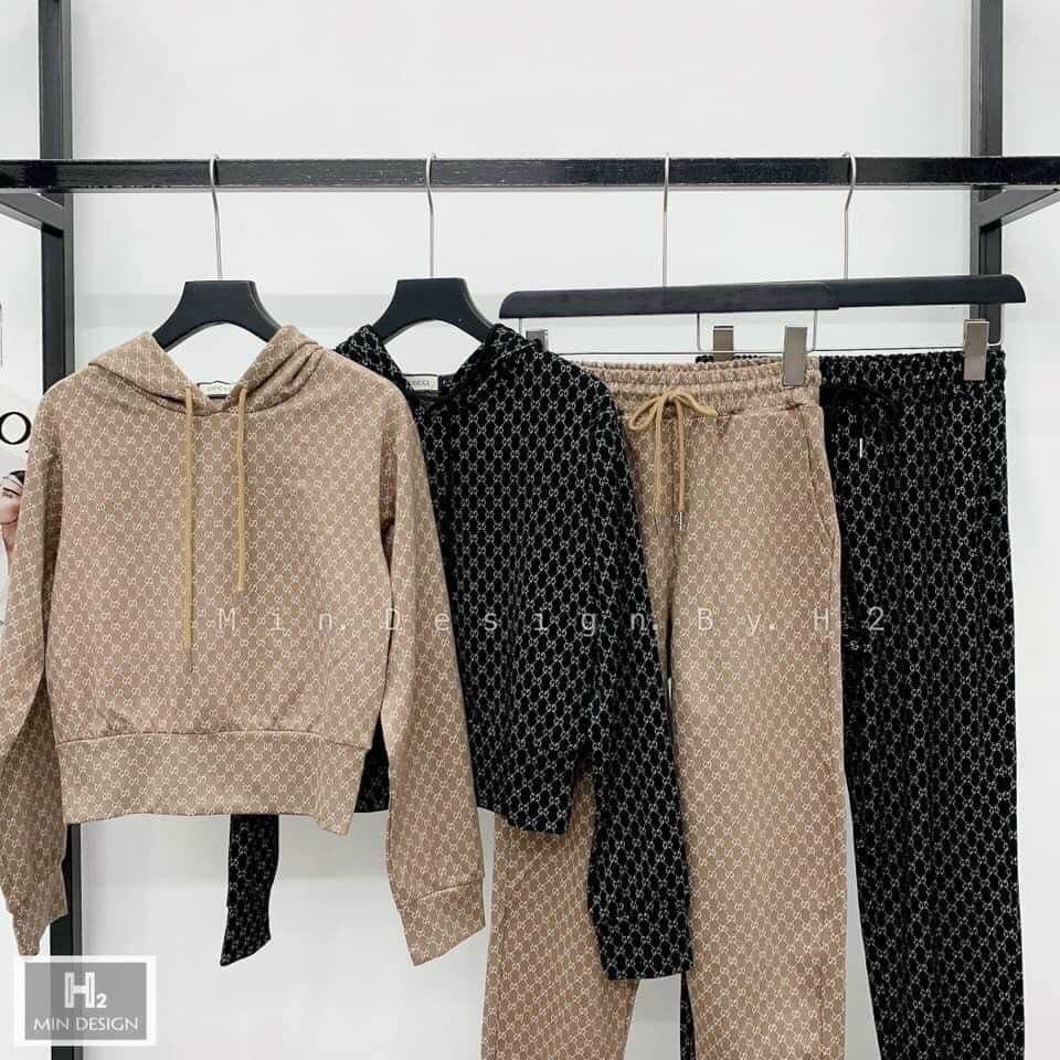 Sét bộ mũ GGGGG bo gấu nhiều màu